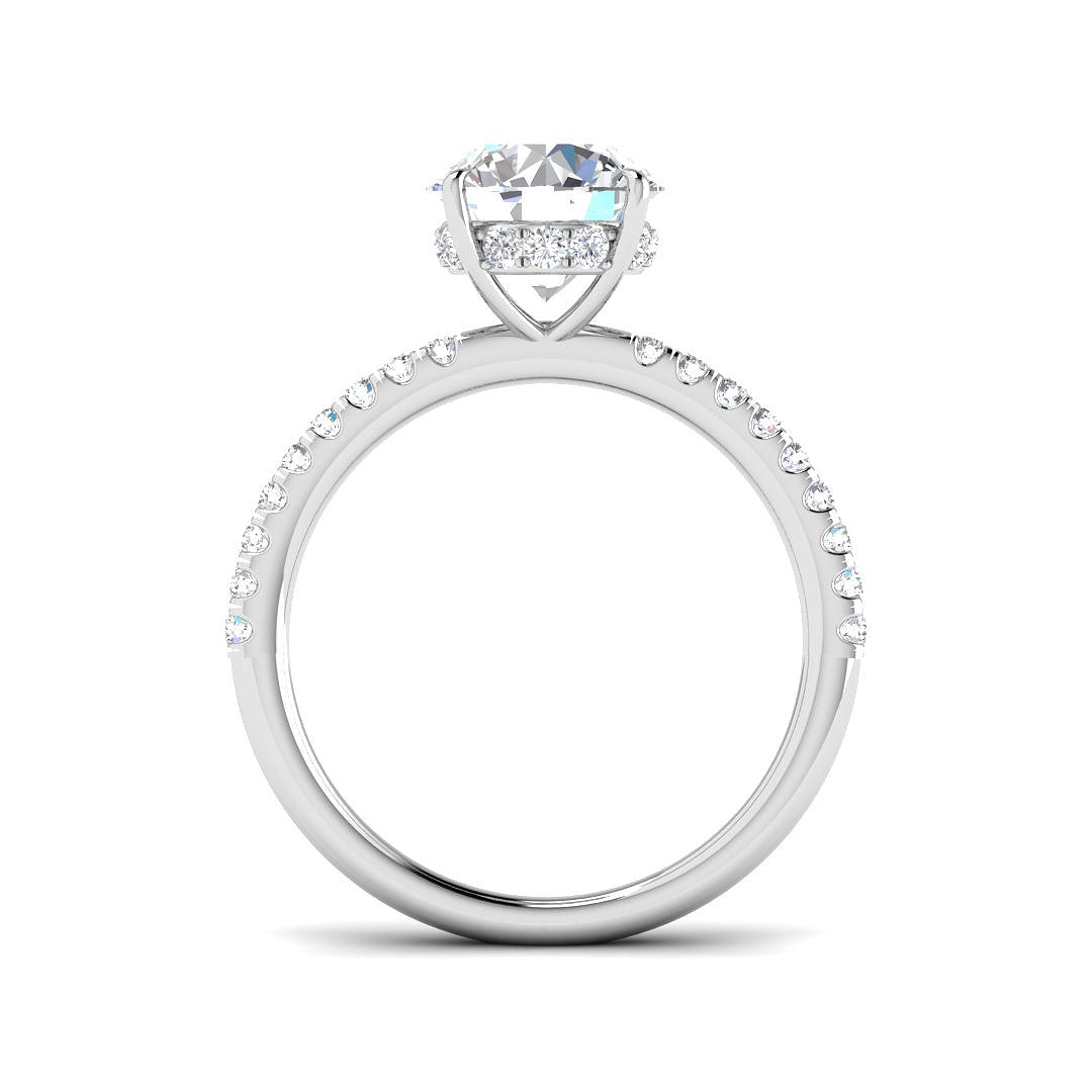 Platinum 2.37ct E VS2 Laboratory Grown CVD Ring