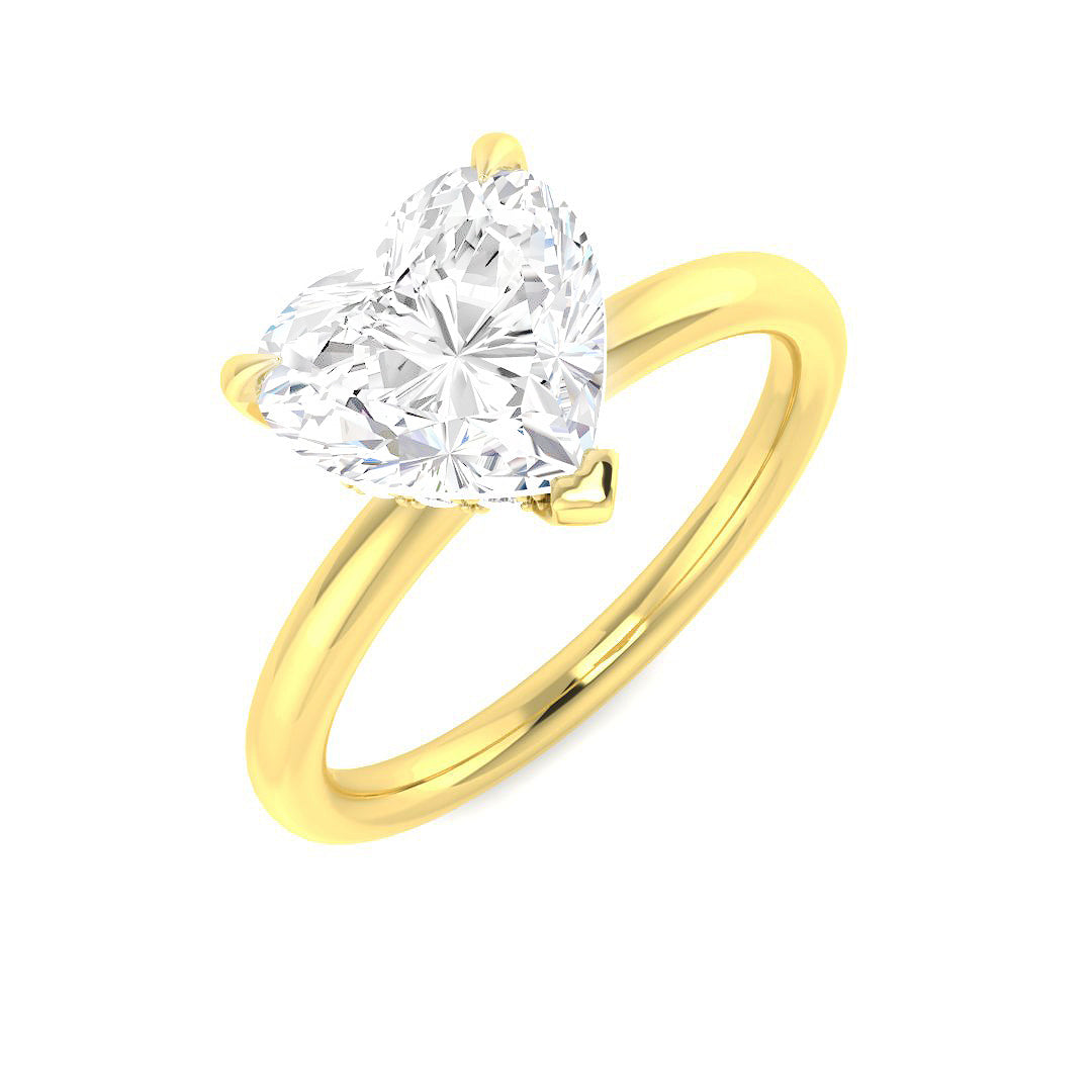 18ct Yellow Gold 2.17ct E VVS2 Laboratory Grown CVD Ring