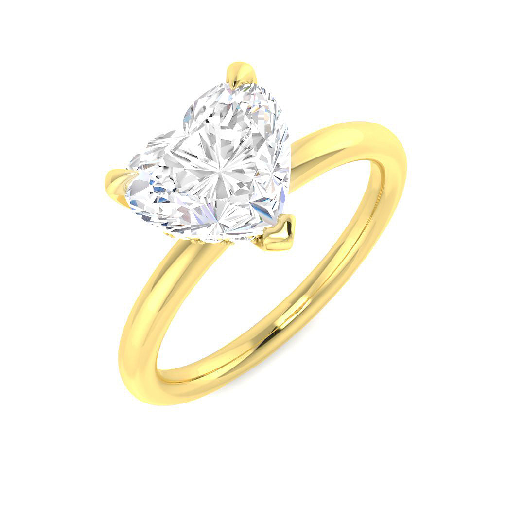 9ct Yellow Gold 2.15ct E VS2 Laboratory Grown CVD Ring