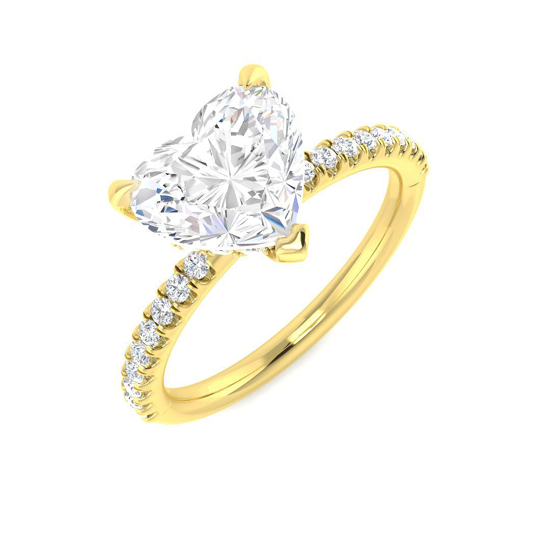 9ct Yellow Gold 2.36ct E VS2 Laboratory Grown CVD Ring
