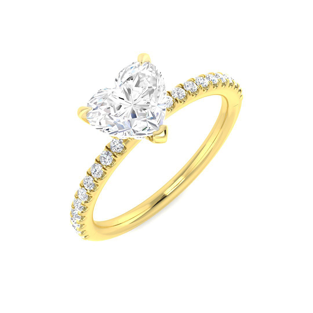 9ct Yellow Gold 1.30ct D VS1 Laboratory Grown CVD Ring
