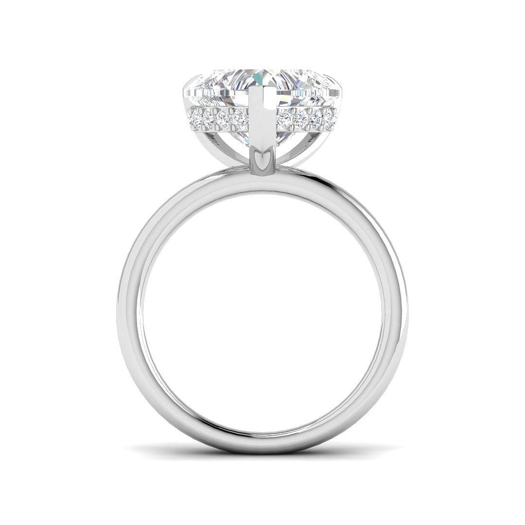 Platinum 4.23ct E VS2 Laboratory Grown CVD Ring