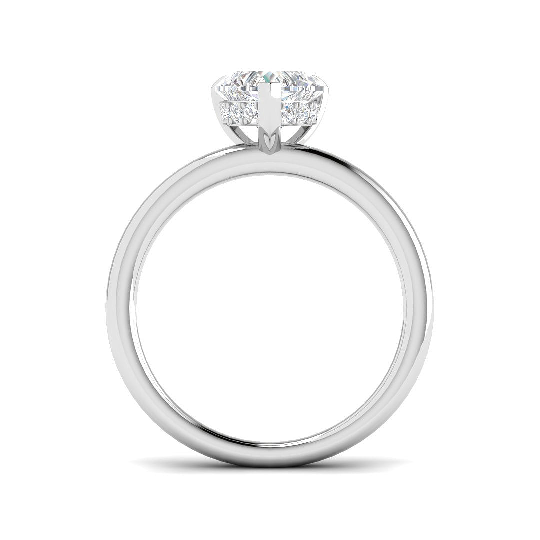 Platinum 1.12ct D VS1 Laboratory Grown CVD Ring
