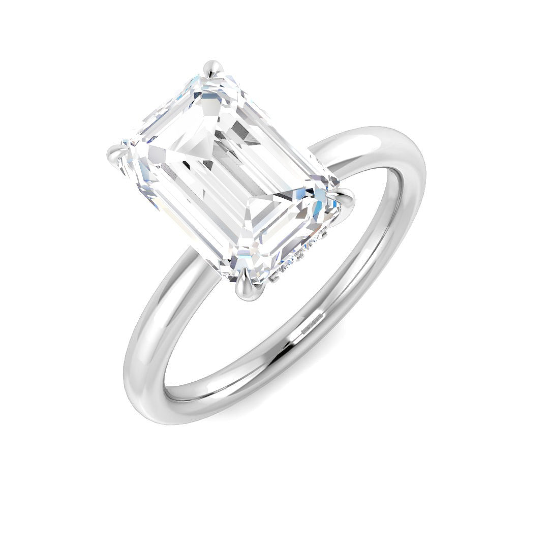 Platinum 3.18ct E VS2 Laboratory Grown CVD Ring