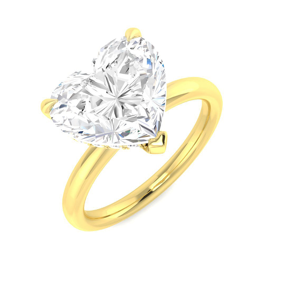 18ct Yellow Gold 4.23ct E VS2 Laboratory Grown CVD Ring
