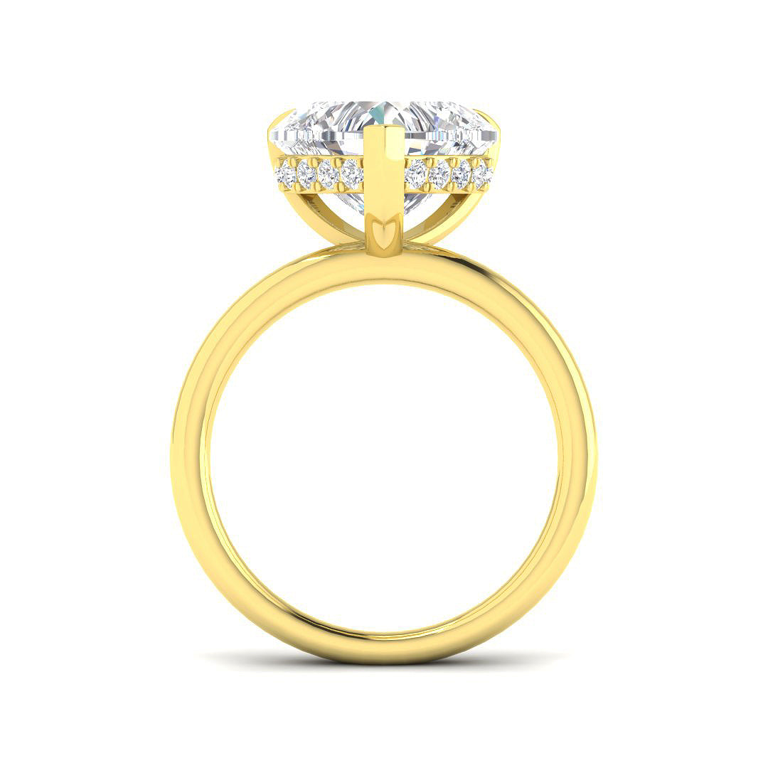18ct Yellow Gold 4.23ct E VS2 Laboratory Grown CVD Ring