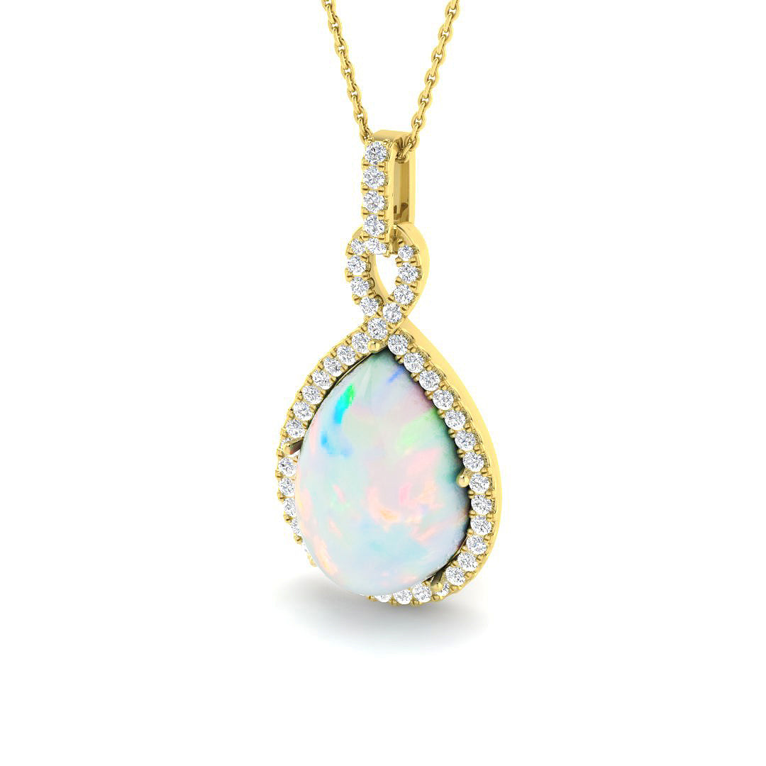 9ct Yellow Gold 7.99ct Opal Pendant