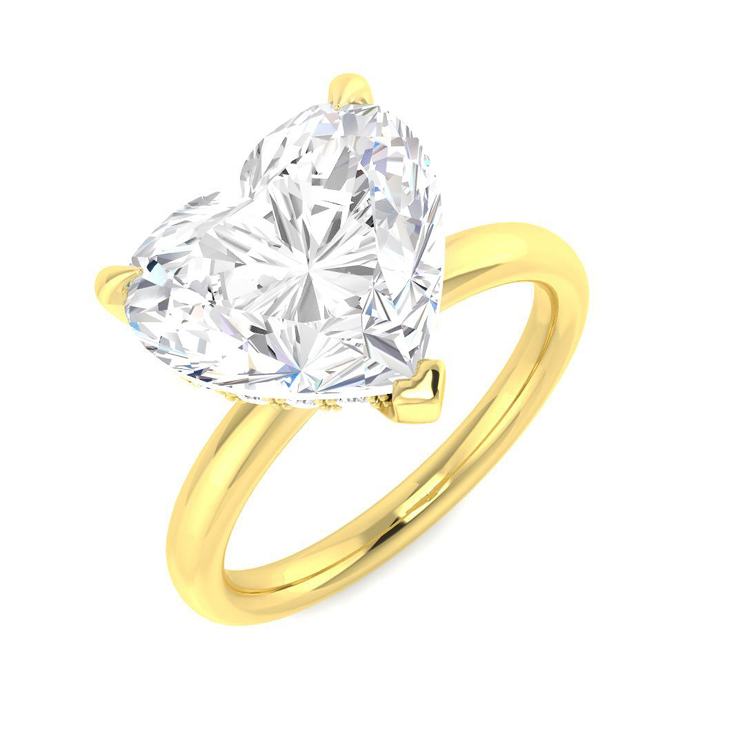 9ct Yellow Gold 5.23ct E VVS2 Laboratory Grown CVD Ring