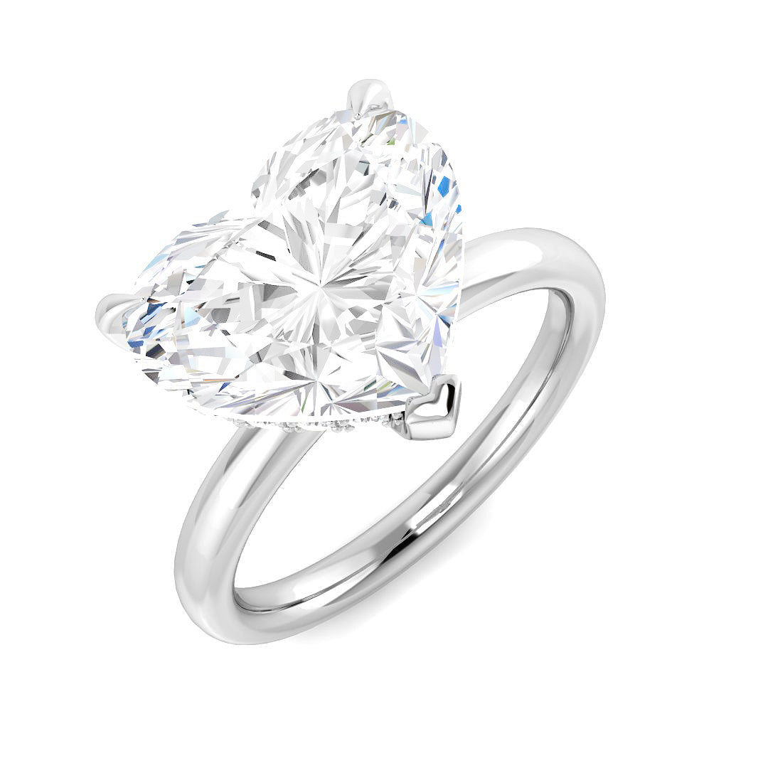 9ct White Gold 5.22ct E VVS2 Laboratory Grown CVD Ring