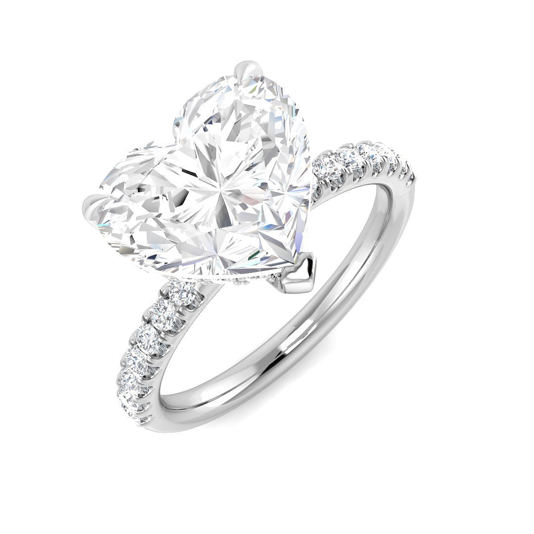 9ct White Gold 4.46ct E VS2 Laboratory Grown CVD Ring