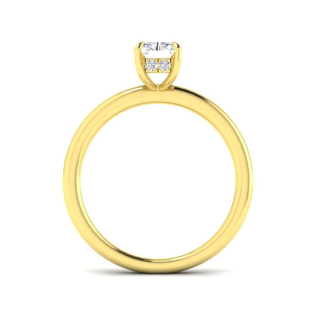 9ct Yellow Gold 1.10ct E VS2 Laboratory Grown CVD Ring