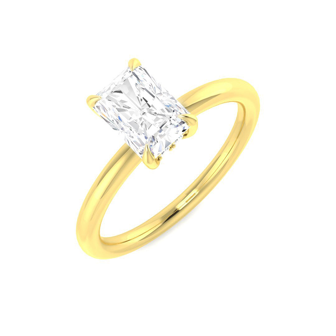 9ct Yellow Gold 1.19ct E VS2 Laboratory Grown CVD Ring