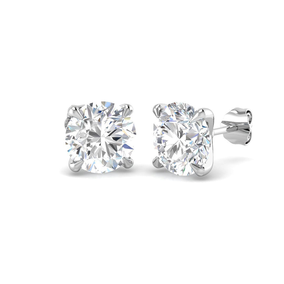 9ct White Gold 6.06ct E VS1 Laboratory Grown CVD Earrings