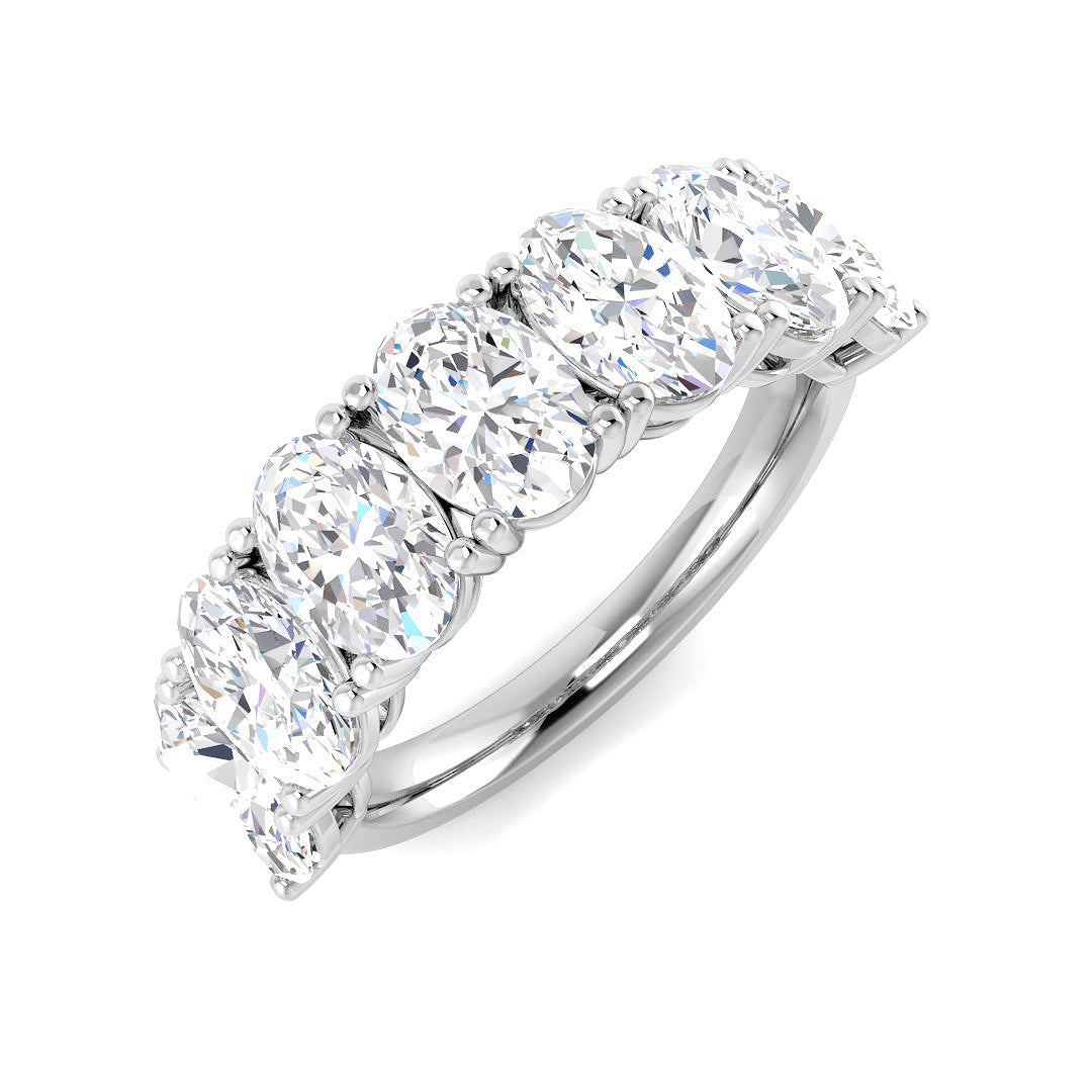9ct White Gold 3.72ct Laboratory Grown CVD Ring