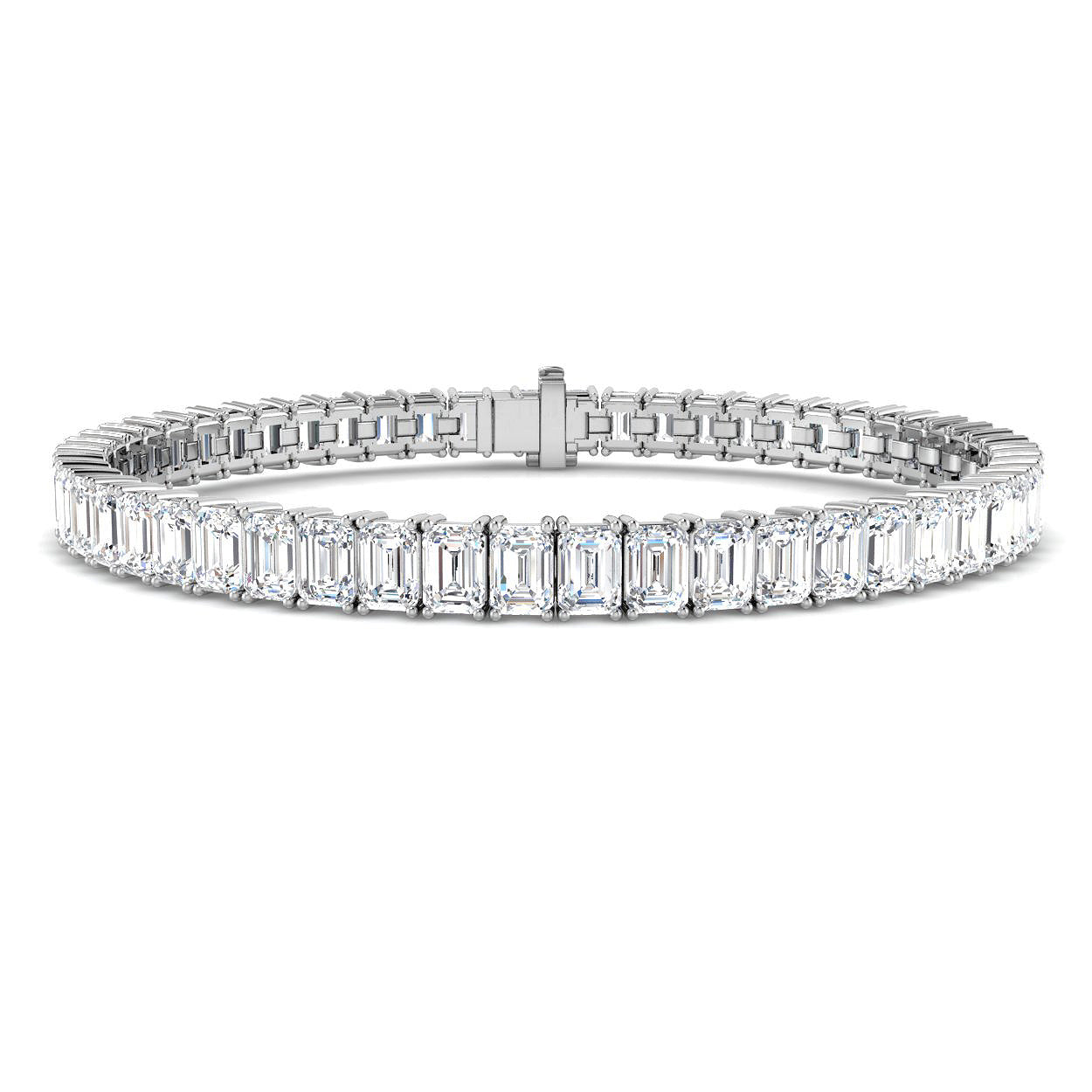 9ct White Gold 15.22ct Laboratory Grown CVD Bracelet