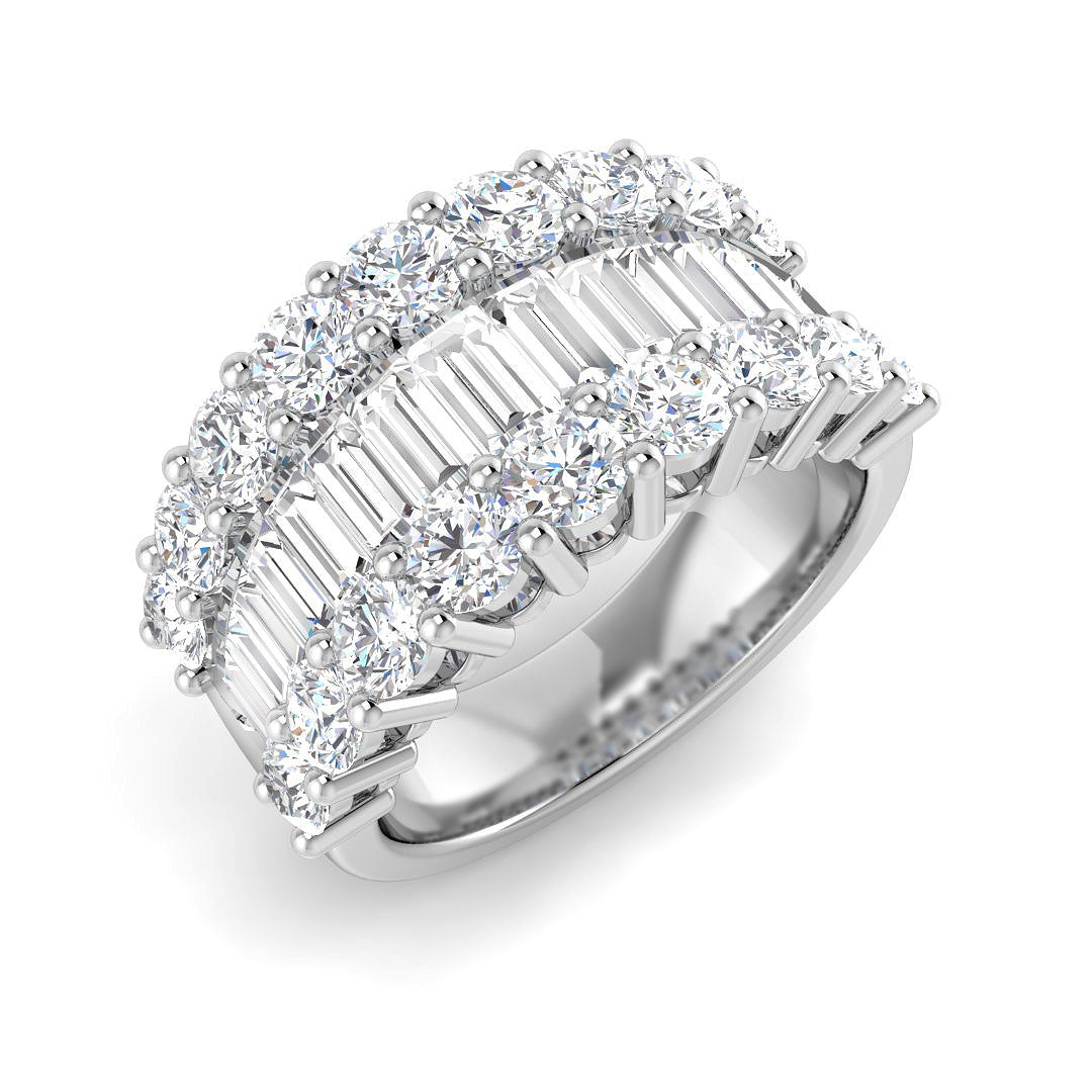 Platinum 3.40ct G SI1 Diamond Ring