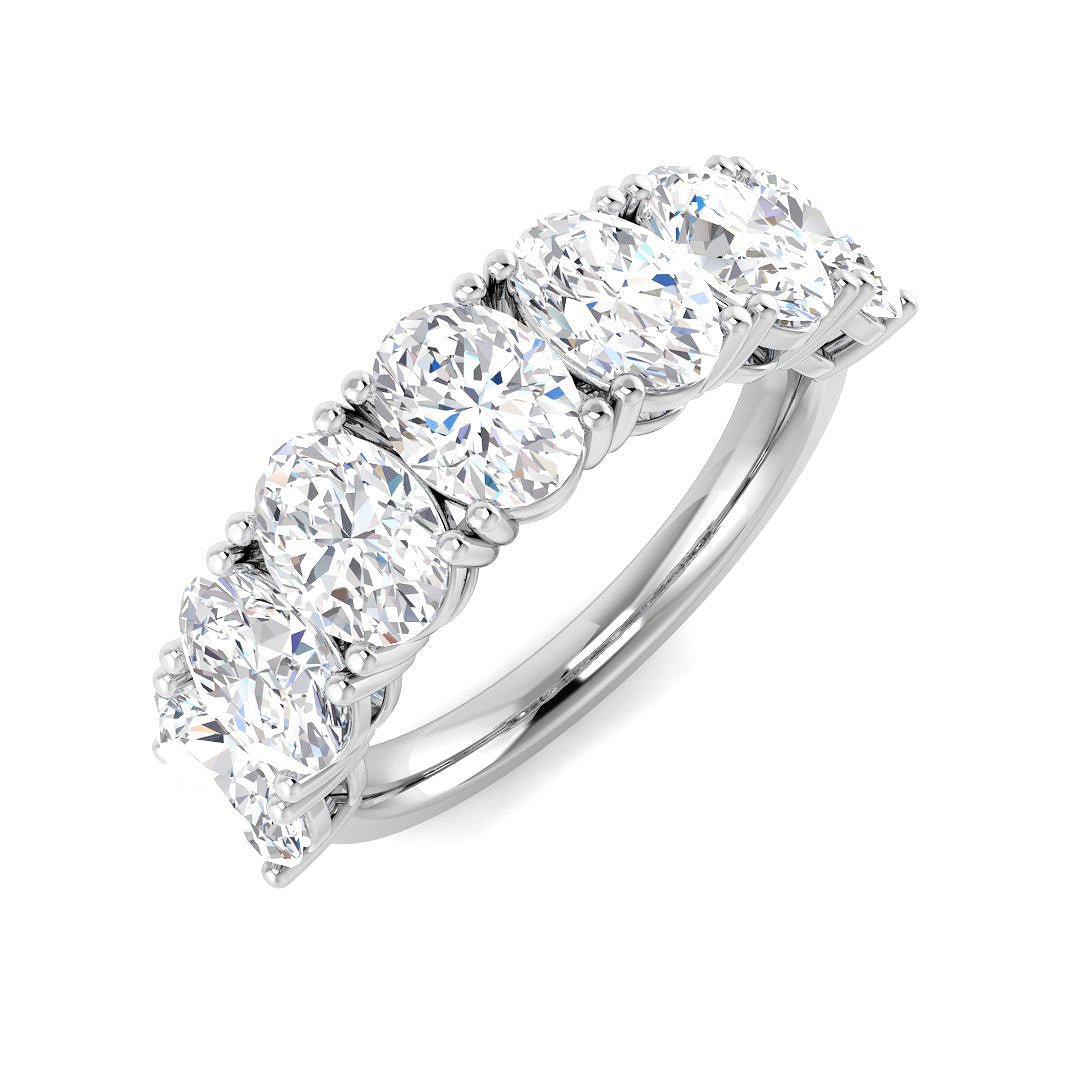 9ct White Gold 3.51ct Laboratory Grown CVD Ring