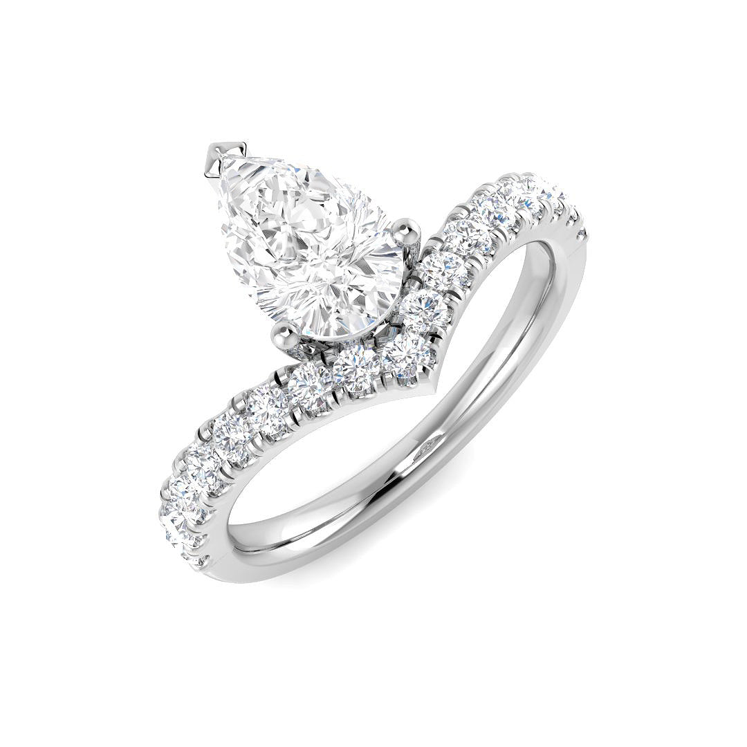 9ct White Gold 1.41ct D VS2 Laboratory Grown CVD Ring