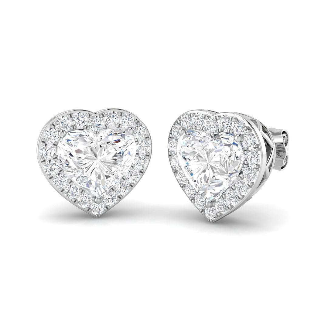 9ct White Gold 4.72ct E VS2 Laboratory Grown CVD Earrings