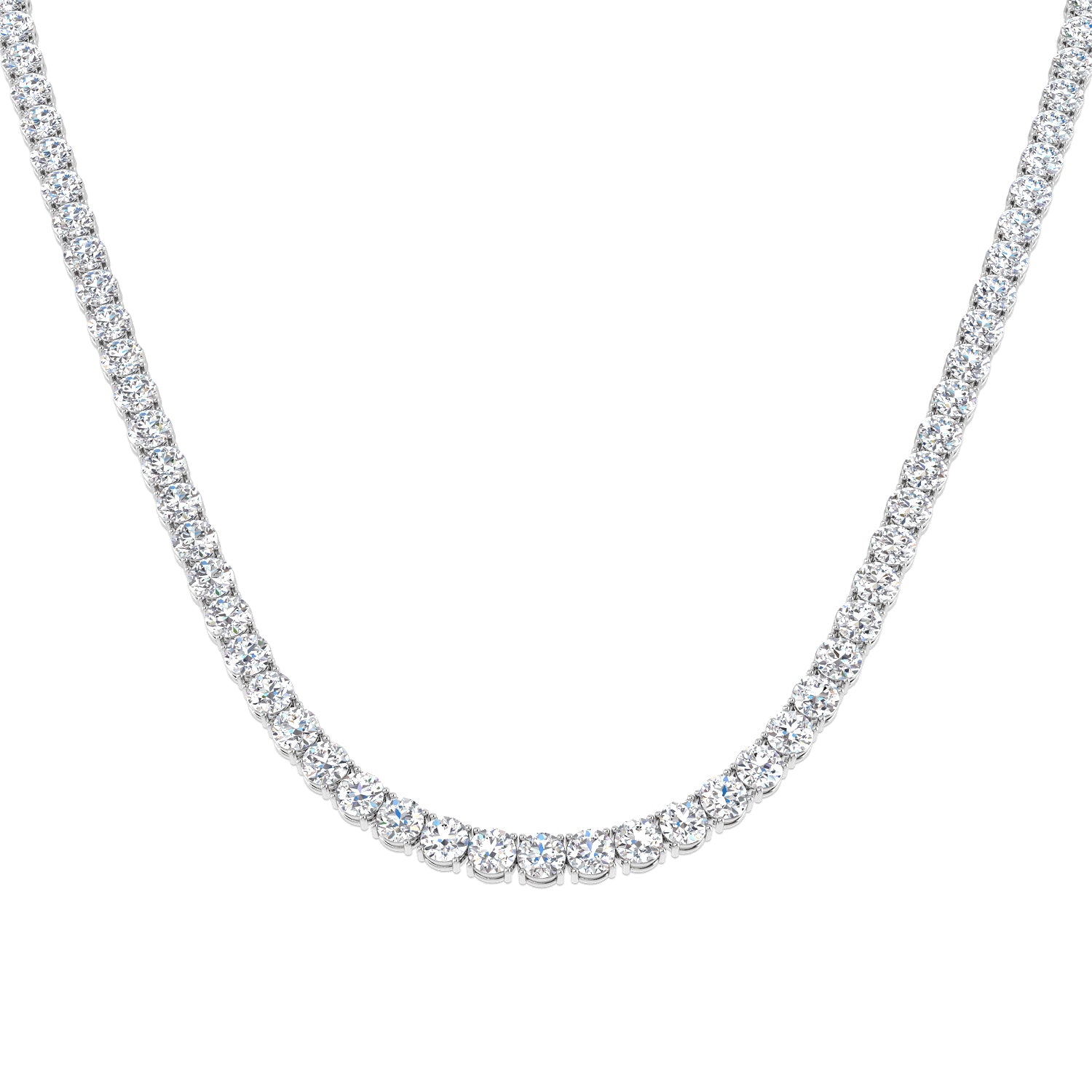 9ct White Gold 48.39ct Laboratory Grown CVD Necklace