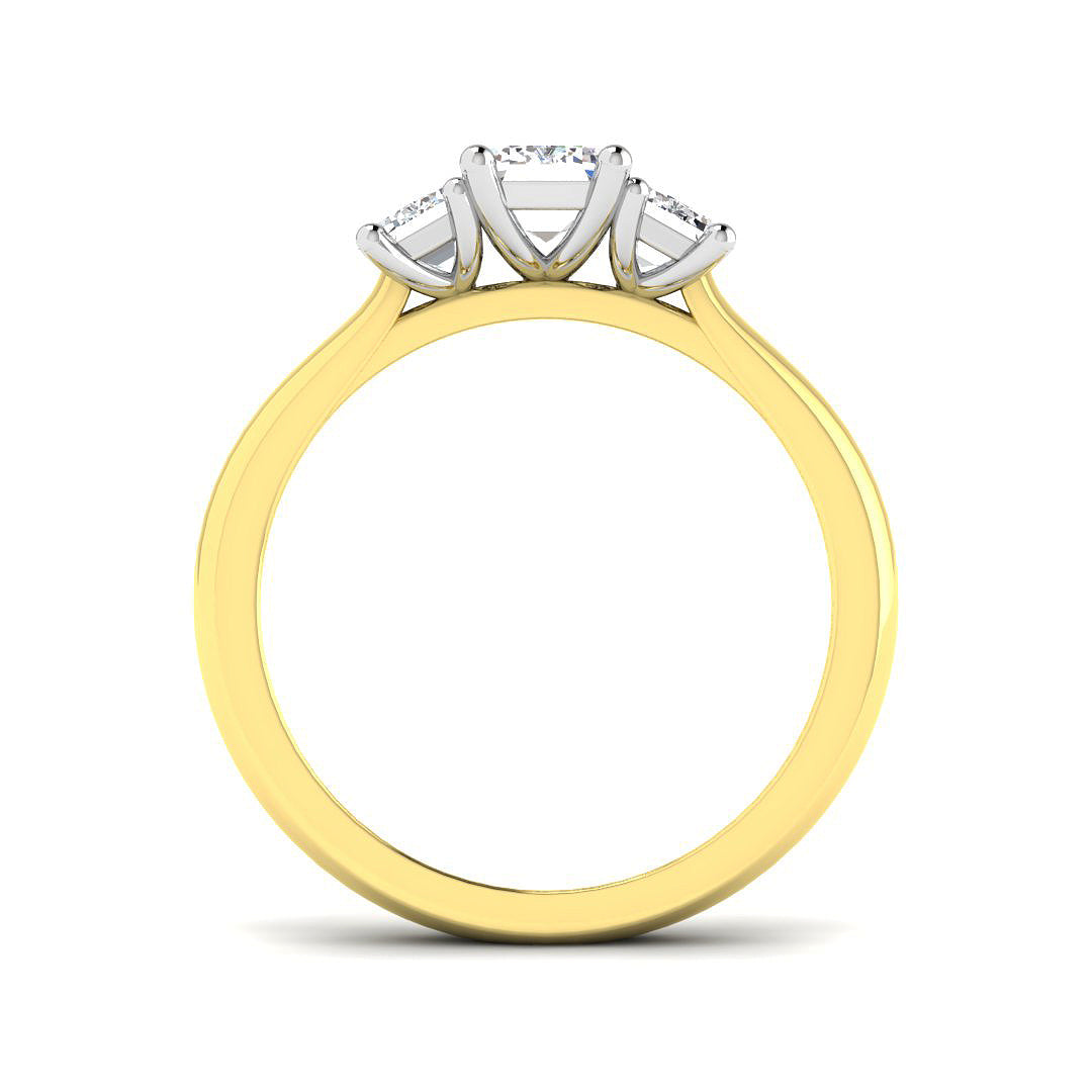 18ct Two-Tone Gold 1.85ct Laboratory Grown CVD Ring