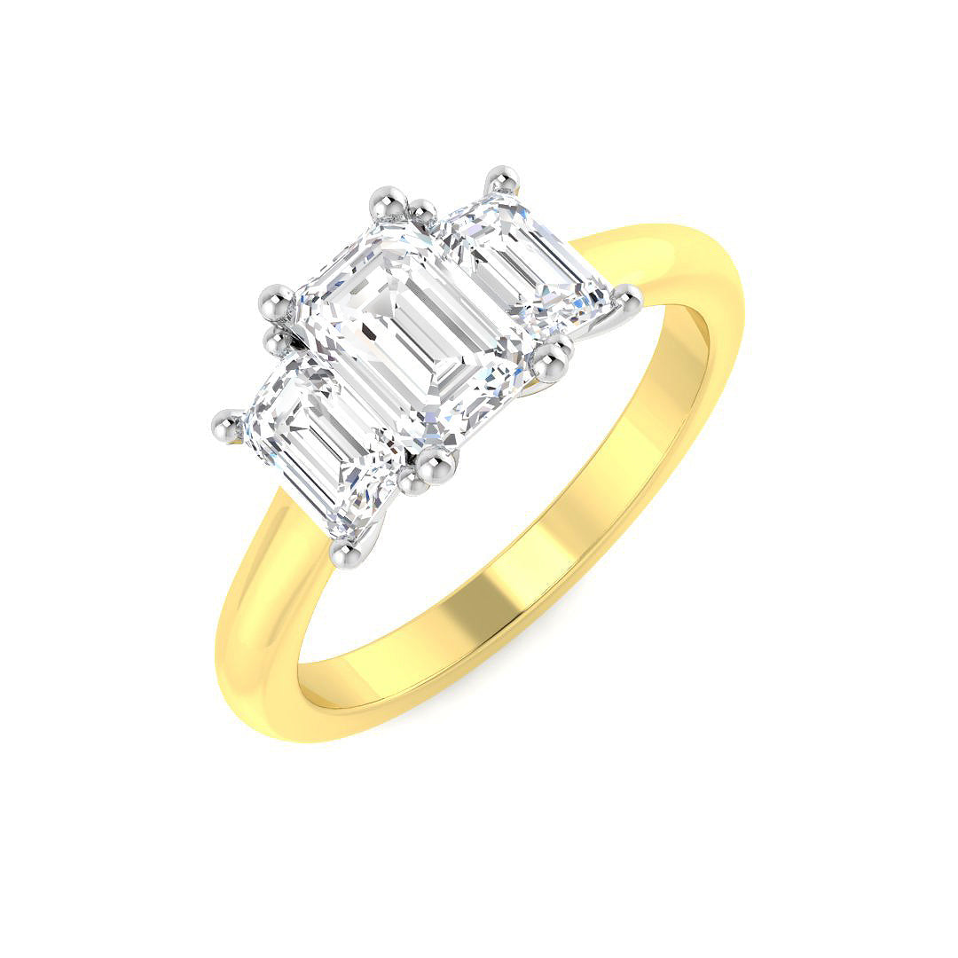 9ct Two-Tone Gold 1.85ct Laboratory Grown CVD Ring