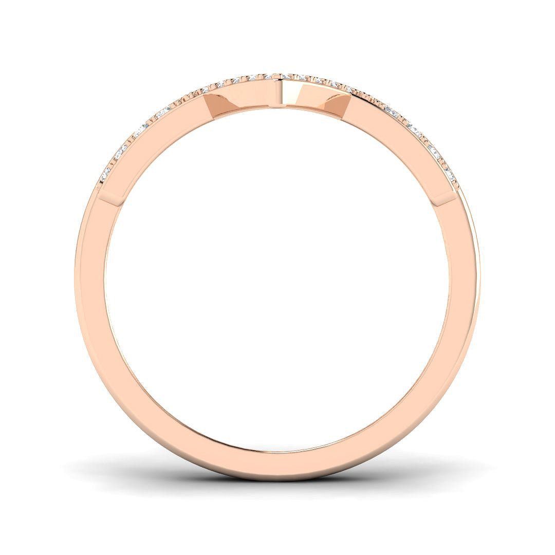 18ct Rose Gold 0.75ct Laboratory Grown CVD Ring