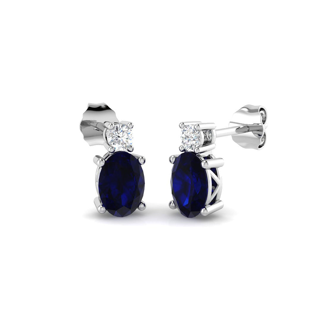 9ct White Gold 2.07ct G SI2 Diamond Earrings