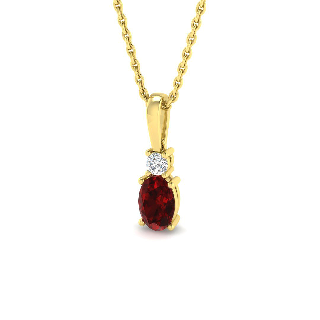 9ct Yellow Gold 0.60ct G SI2 Diamond Pendant
