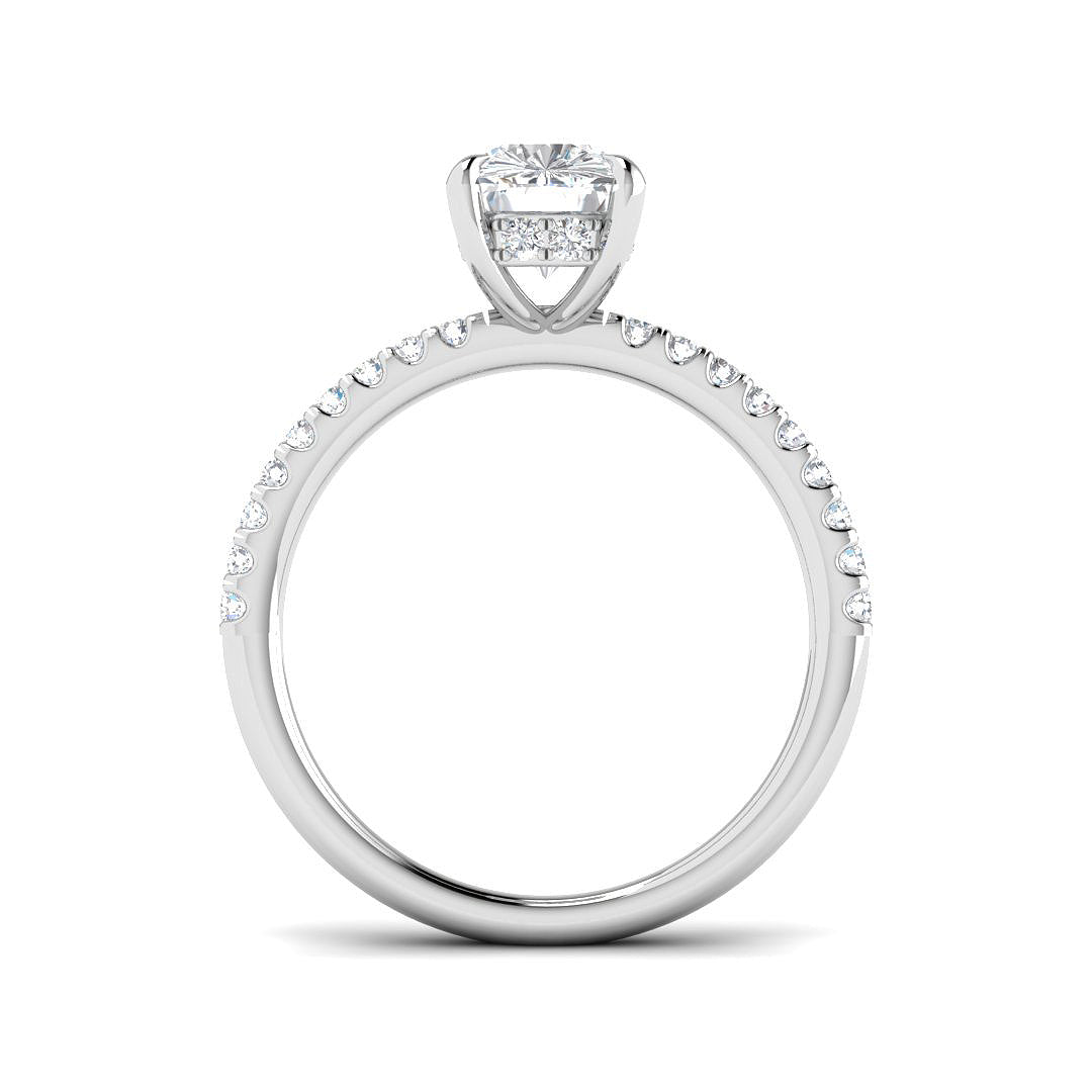 Platinum 2.32ct E VS1 Laboratory Grown CVD Ring