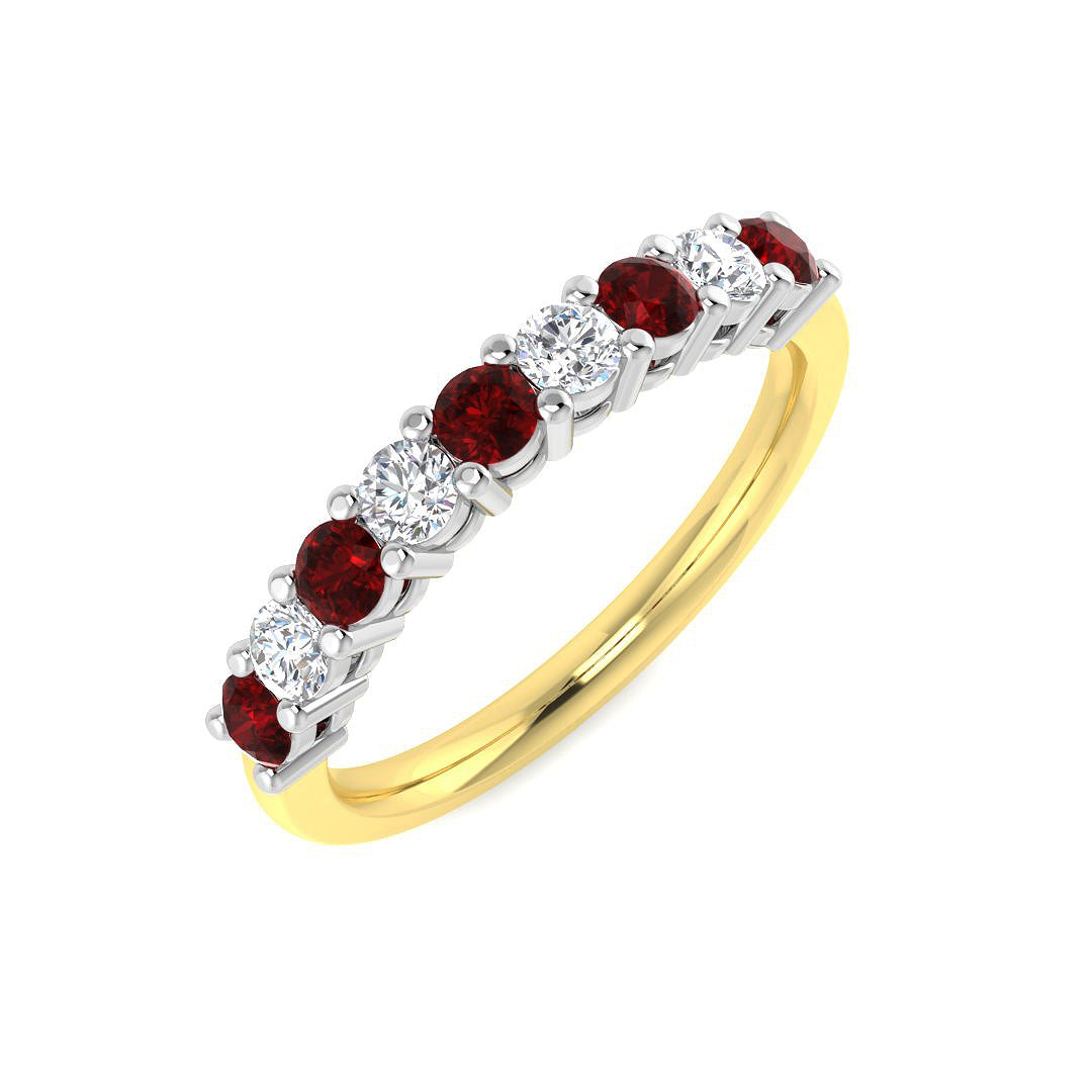18ct Two-Tone Gold 0.72ct G SI2 Diamond Ring