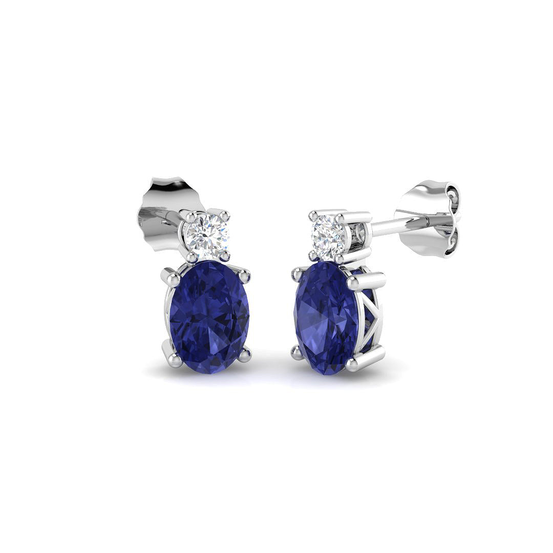 9ct White Gold 1.86ct G SI2 Diamond Earrings