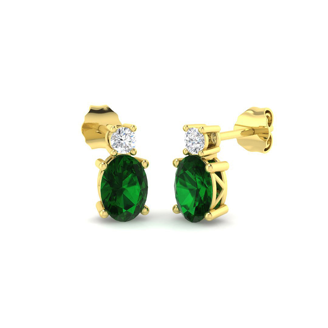 9ct Yellow Gold 1.52ct G SI2 Diamond Earrings