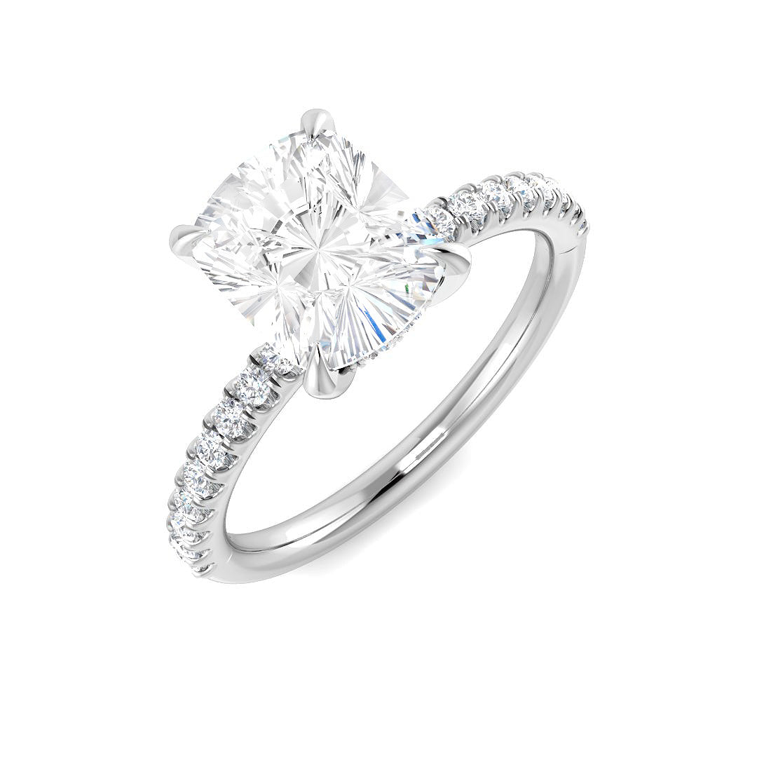 9ct White Gold 2.33ct E VS1 Laboratory Grown CVD Ring