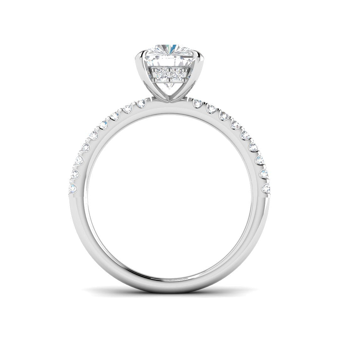 9ct White Gold 2.33ct E VS1 Laboratory Grown CVD Ring