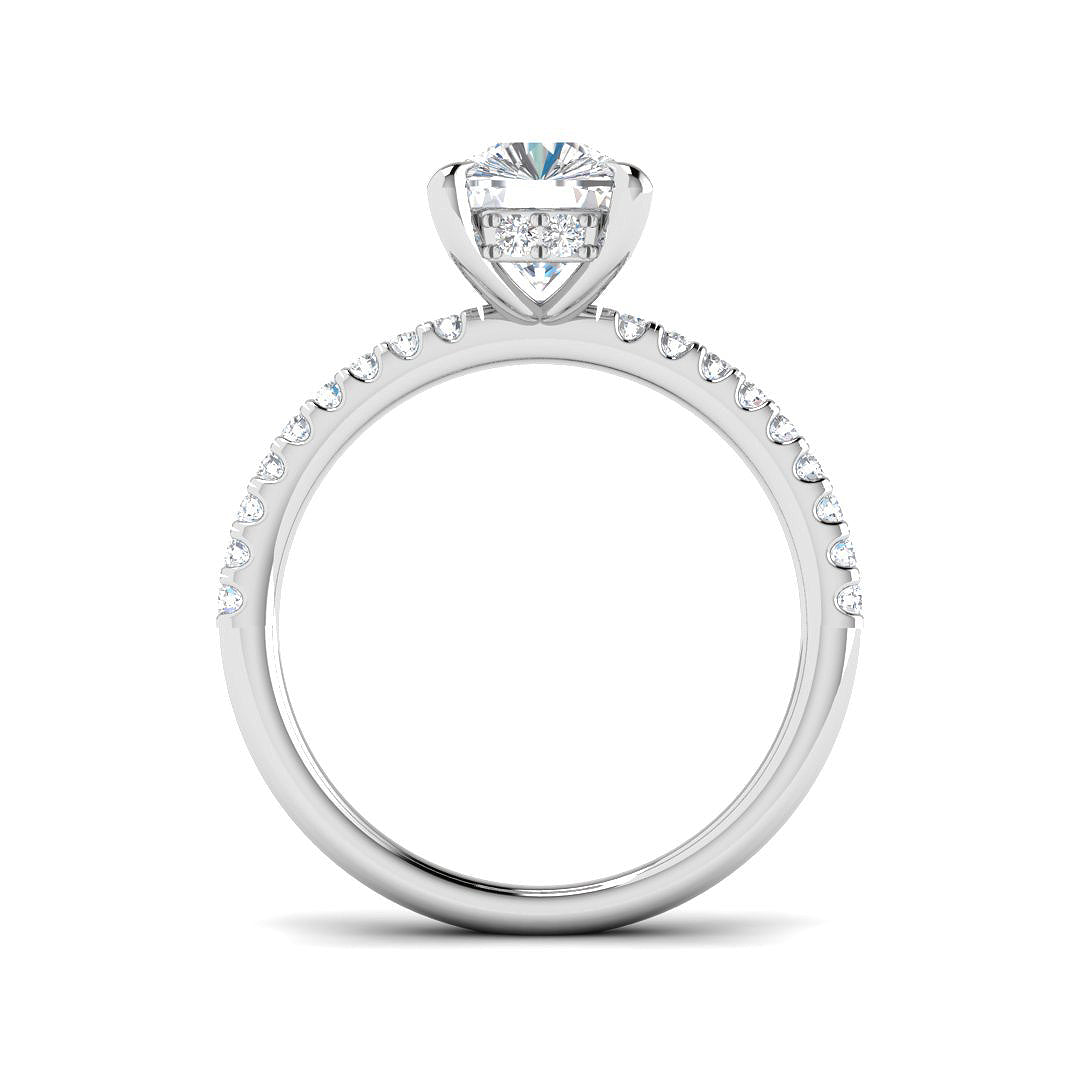 9ct White Gold 2.35ct E VS1 Laboratory Grown CVD Ring