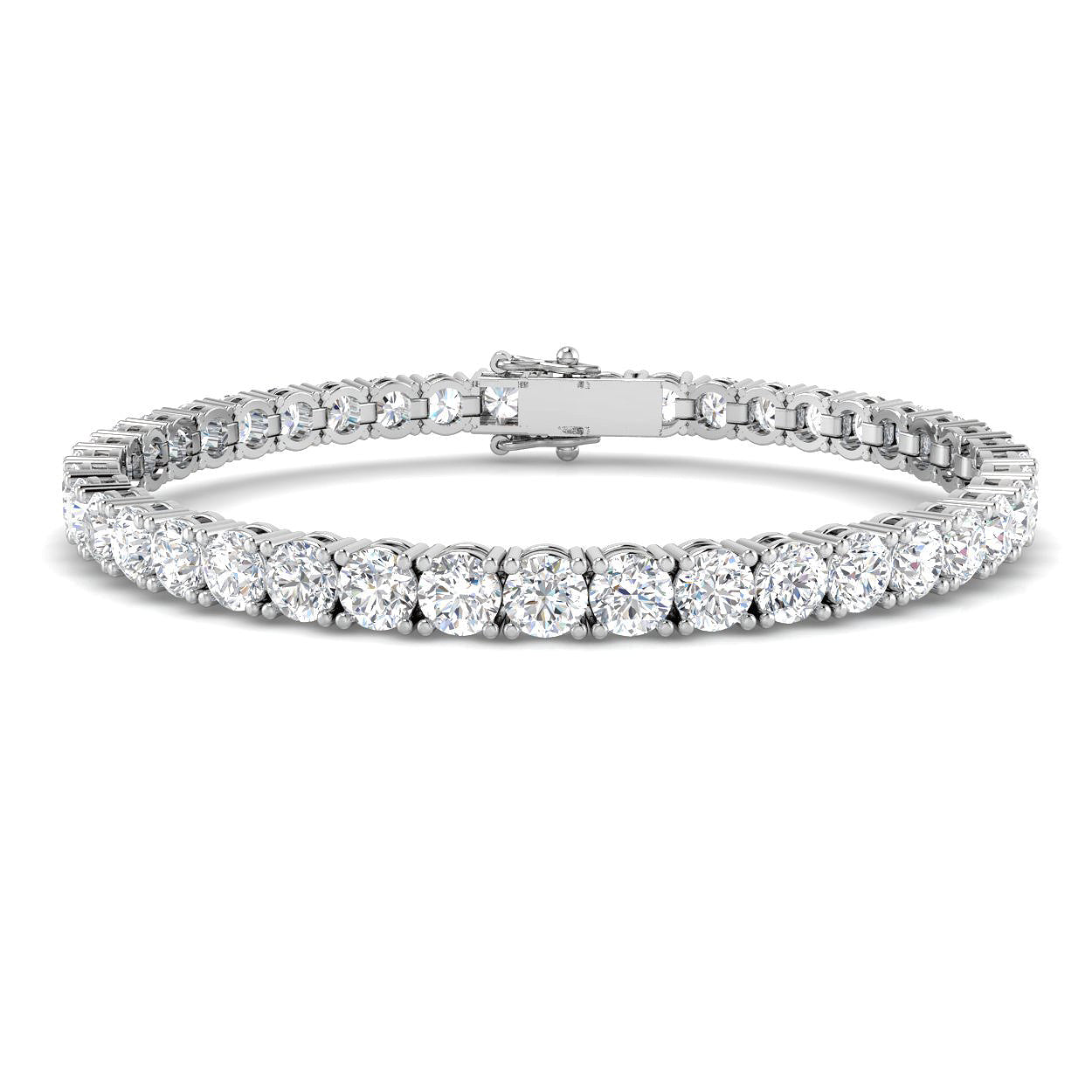 18ct White Gold 12.12ct G I1 Diamond Bracelet