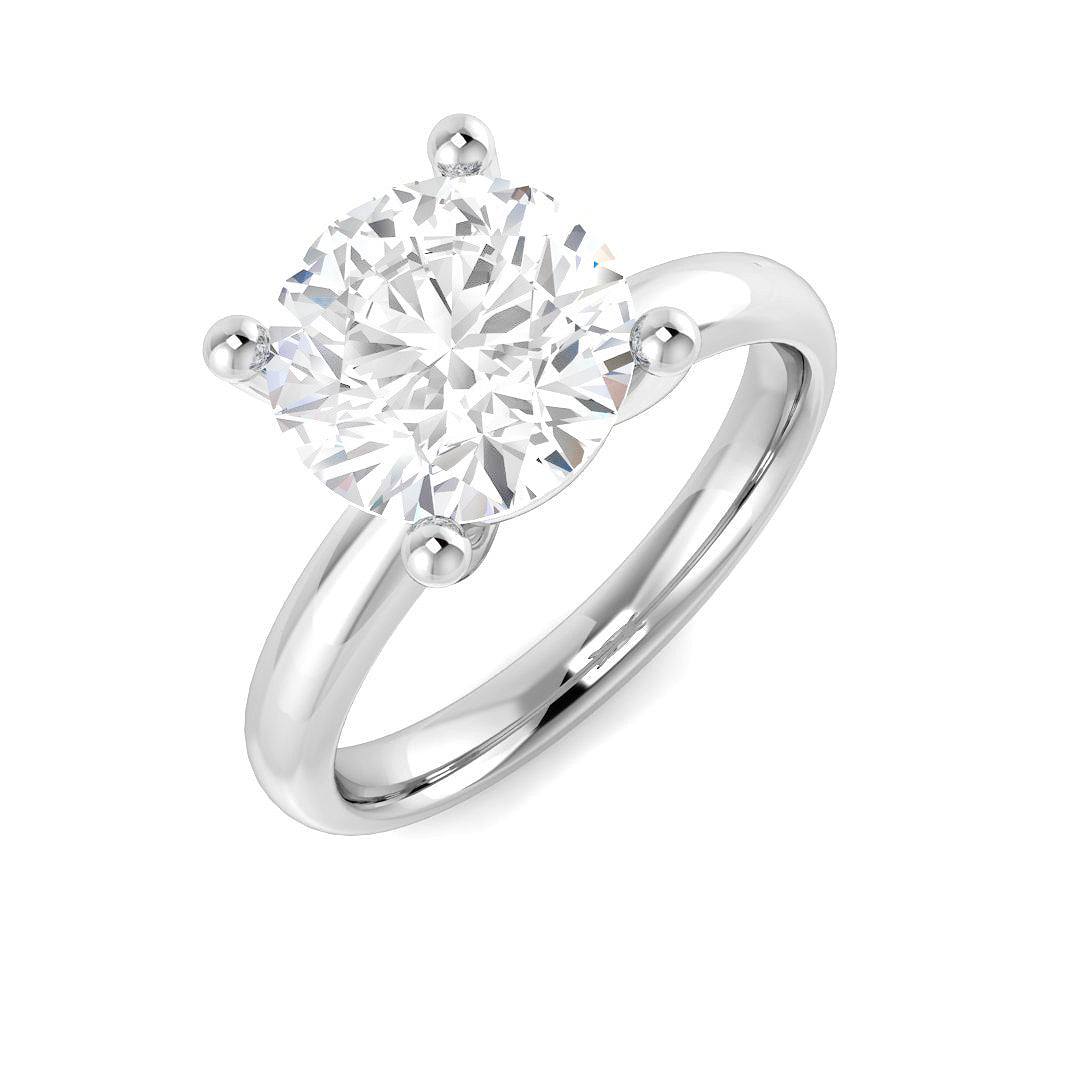 Platinum 2.58ct G I3 Diamond Ring