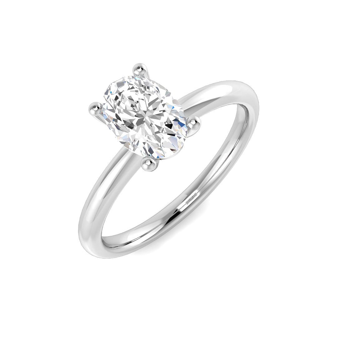 Platinum 1.01ct H SI2 Diamond Ring