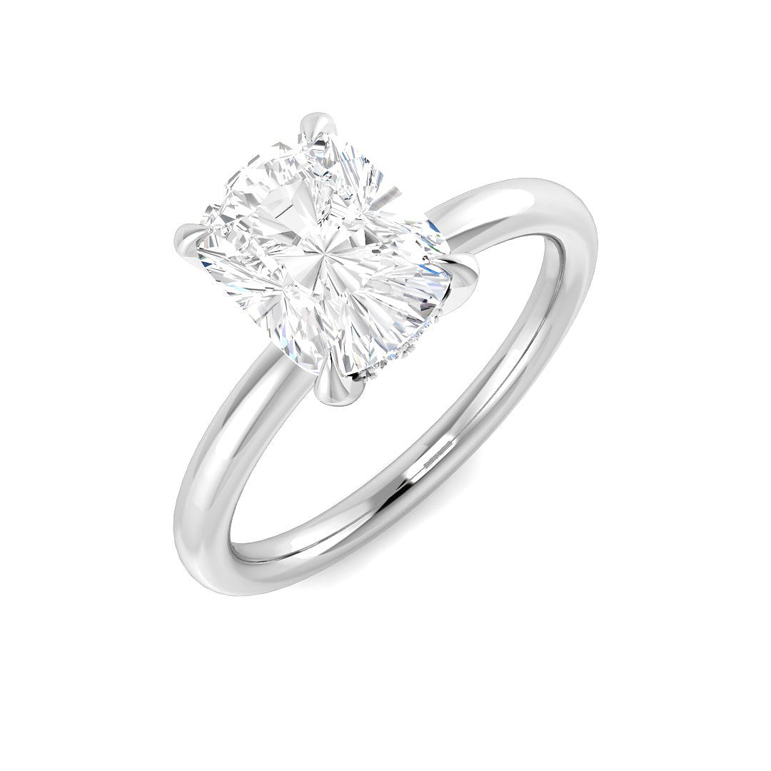 9ct White Gold 2.13ct E VS2 Laboratory Grown CVD Ring