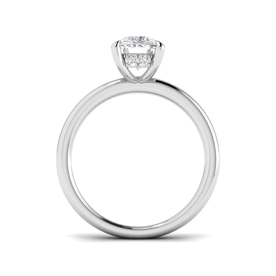 9ct White Gold 2.13ct E VS2 Laboratory Grown CVD Ring