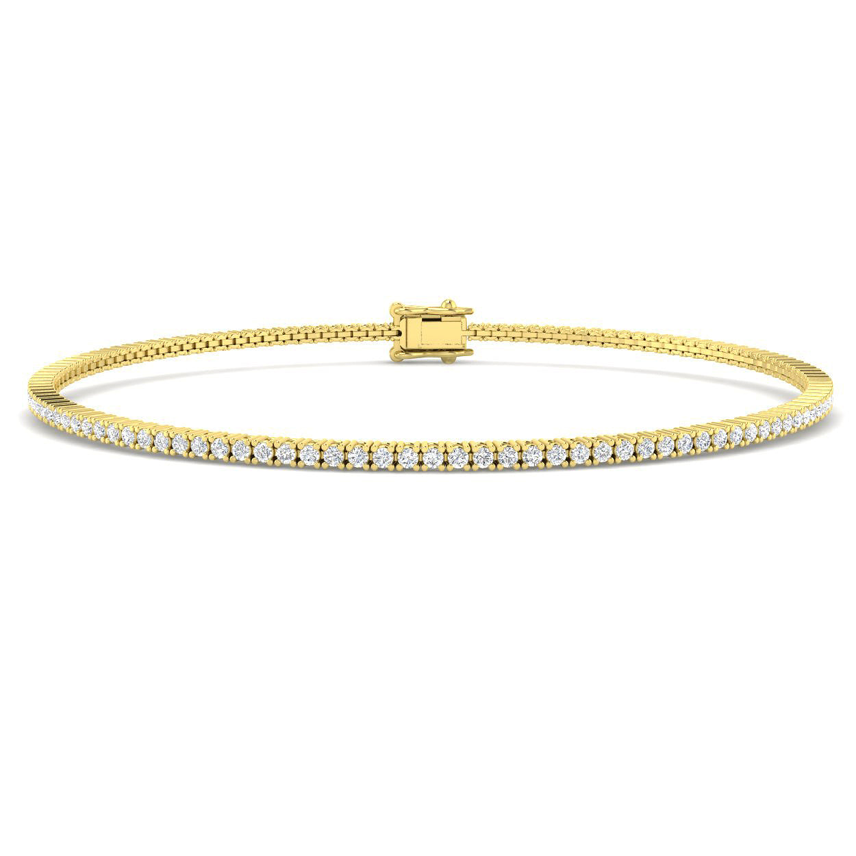 9ct Yellow Gold 1.33ct G SI2 Diamond Bracelet