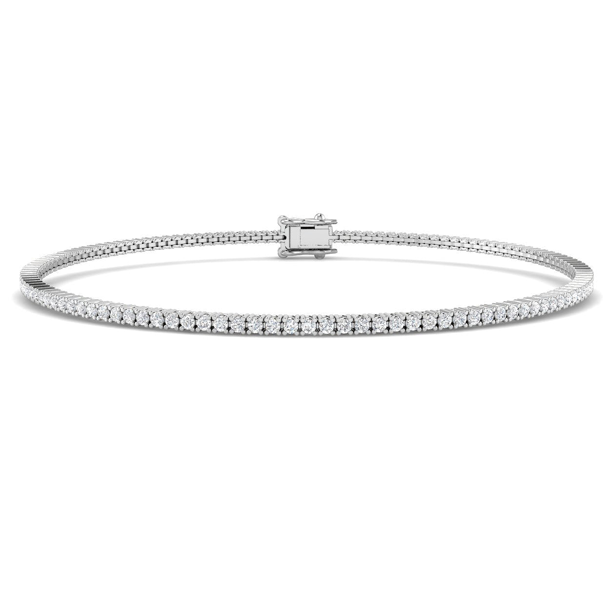 9ct White Gold 1.33ct G SI2 Diamond Bracelet