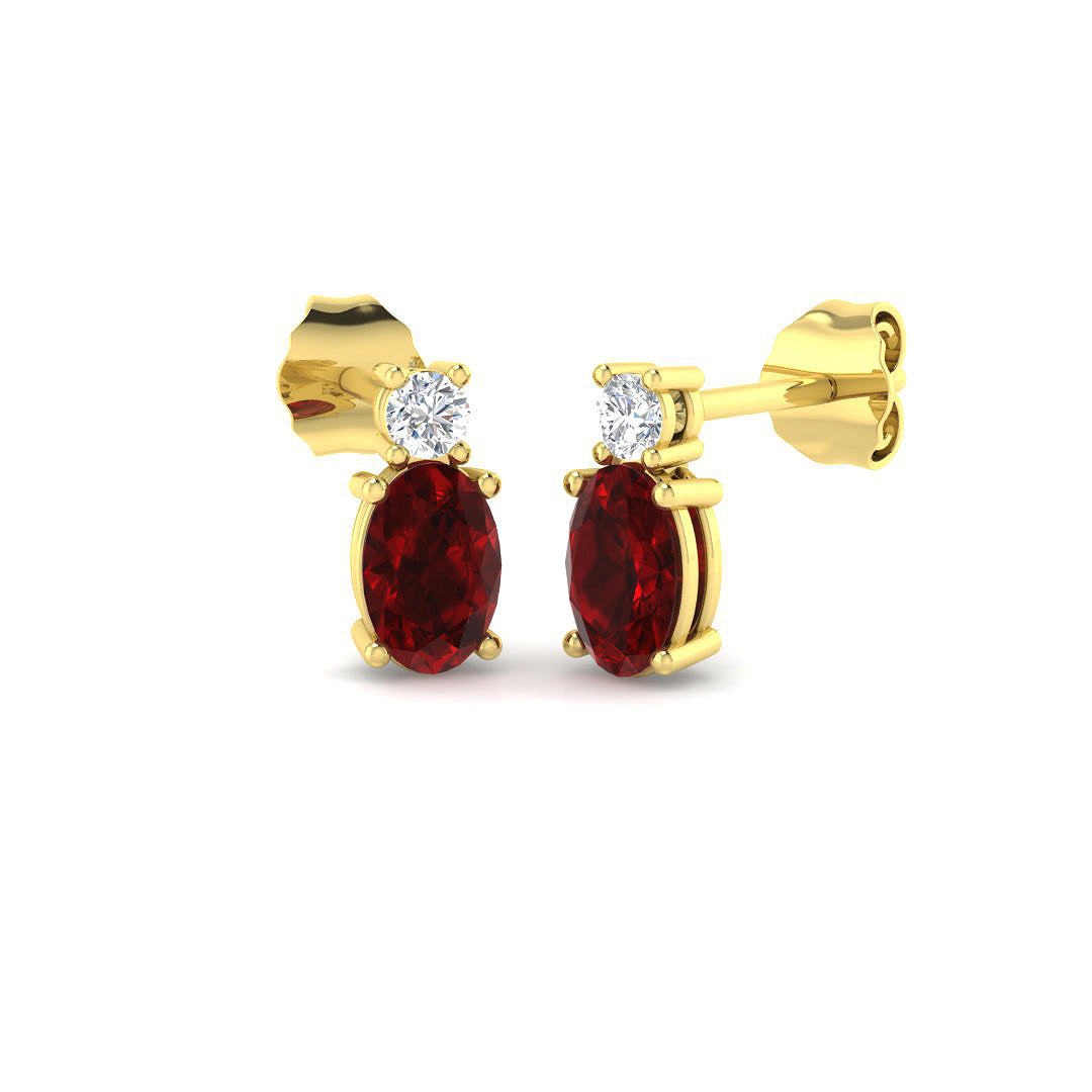9ct Yellow Gold 1.15ct G SI2 Diamond Earrings