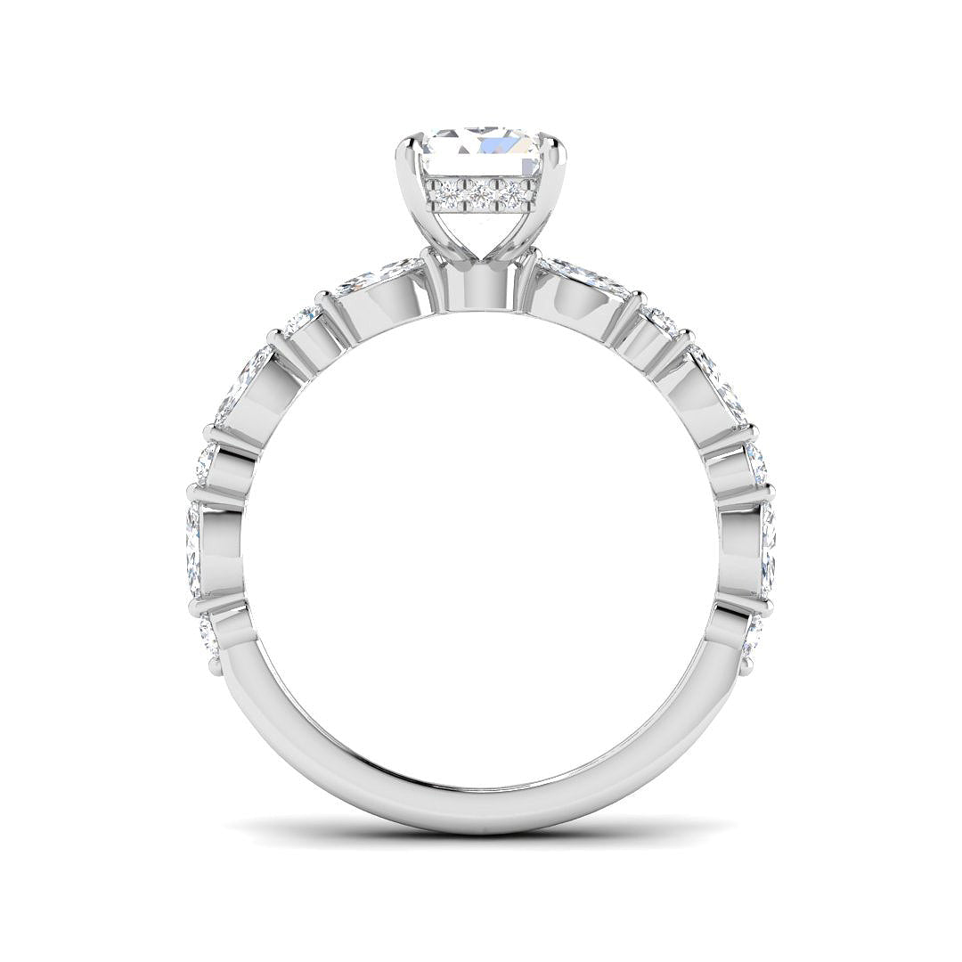 Platinum 1.98ct E VS2 Laboratory Grown CVD Ring