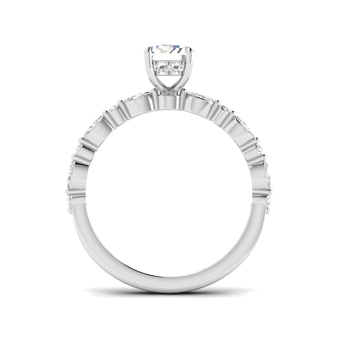 Platinum 1.38ct E VS1 Laboratory Grown CVD Ring