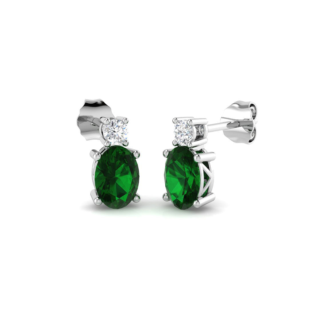 9ct White Gold 1.52ct G SI2 Diamond Earrings