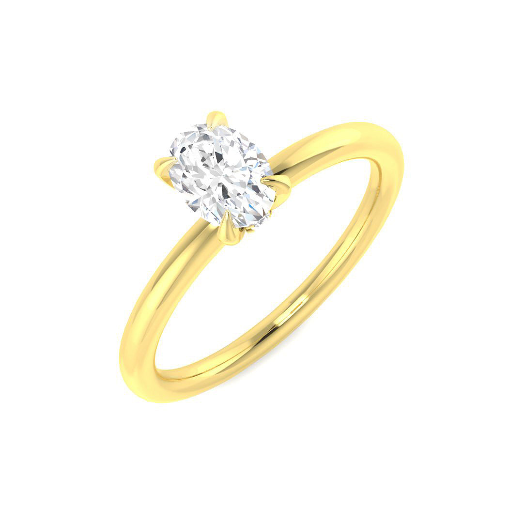 18ct Yellow Gold 0.55ct G SI2 Diamond Ring