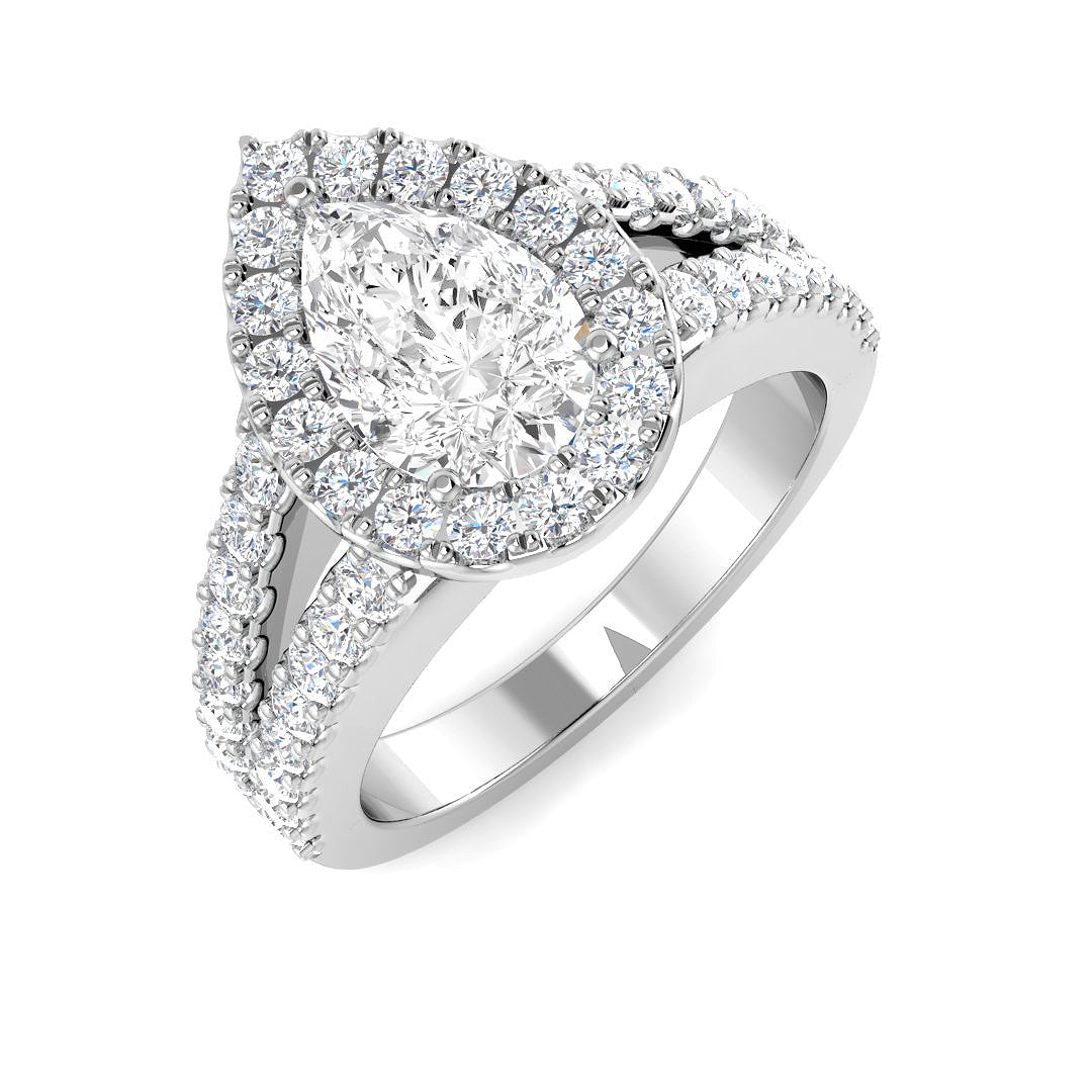 9ct White Gold 1.90ct D VS2 Laboratory Grown CVD Ring