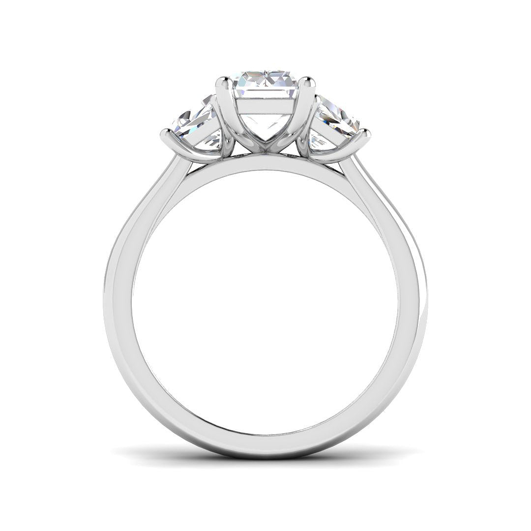 Platinum 3.26ct E VS2 Laboratory Grown CVD Ring